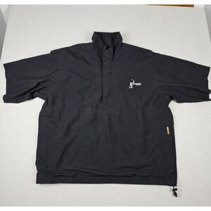 Zero Restriction Gore-Tex Golf Jacket Mens XL Black Short Sleeve Belle South